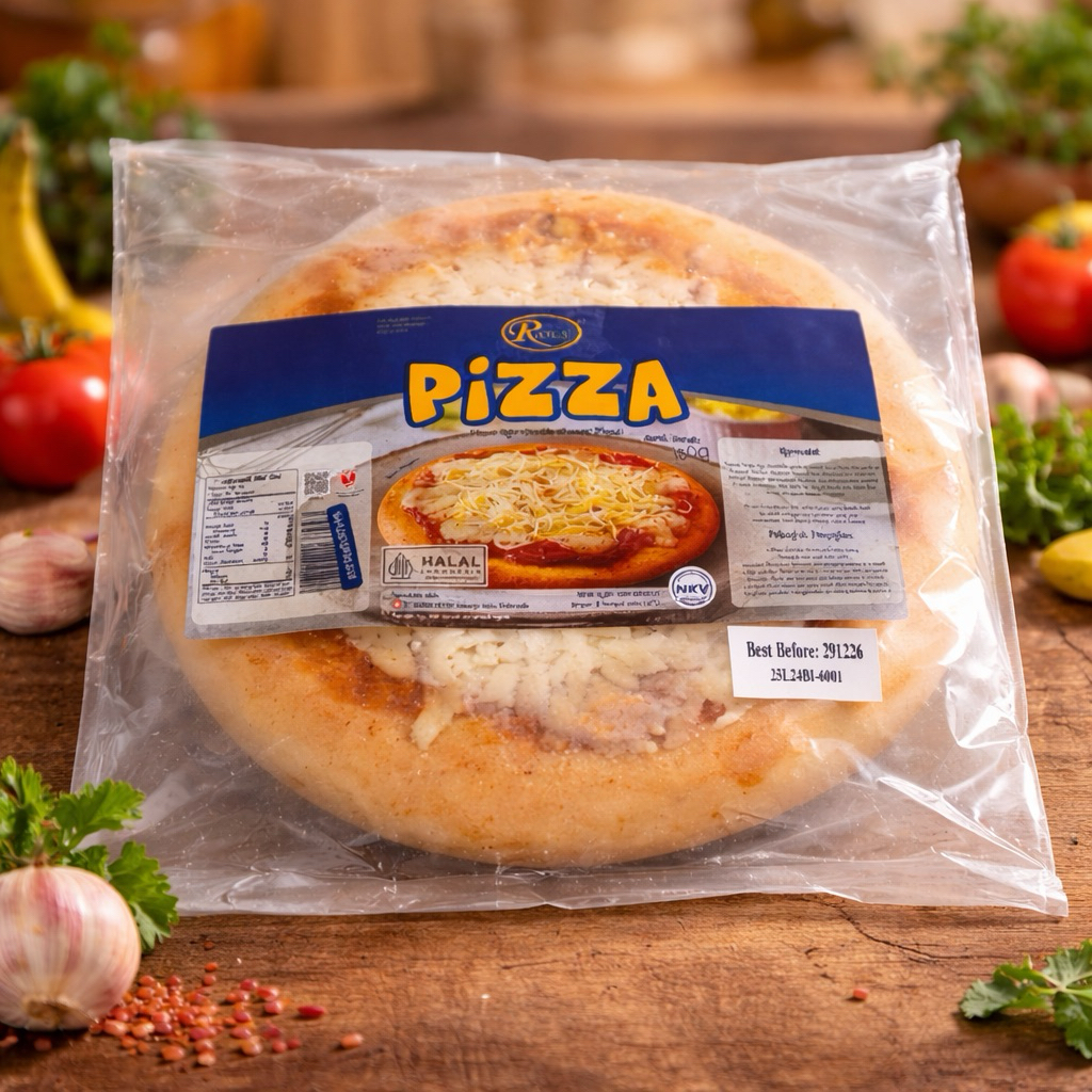 RIOUS PIZZA / PIZZA INSTAN / Pizza Beku 180g Halal Siap Panggang | Frozen Food Pizza Keju Lumer Enak