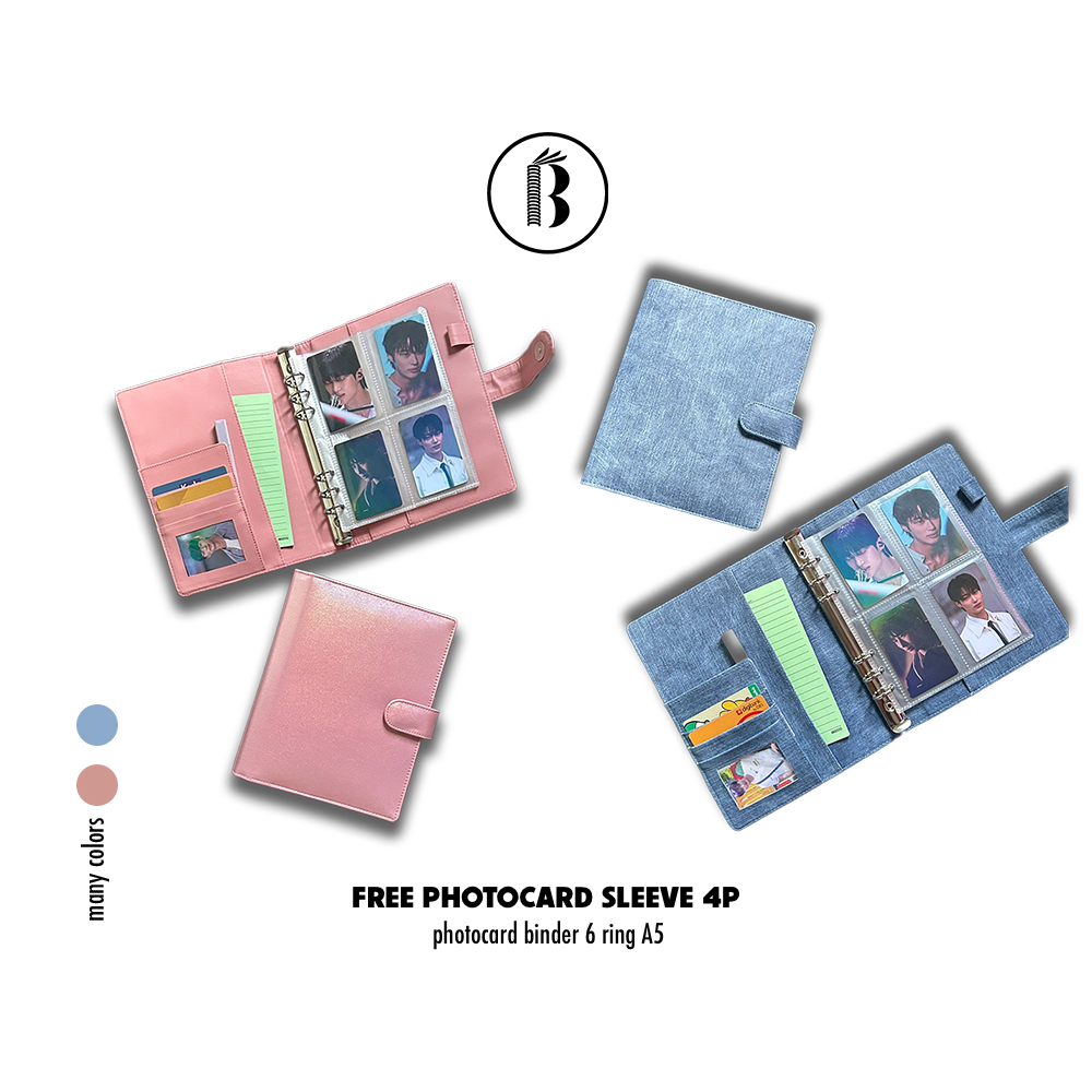 Bindermu Binder A5 6 Ring Binder Photocard Free Sleeve
