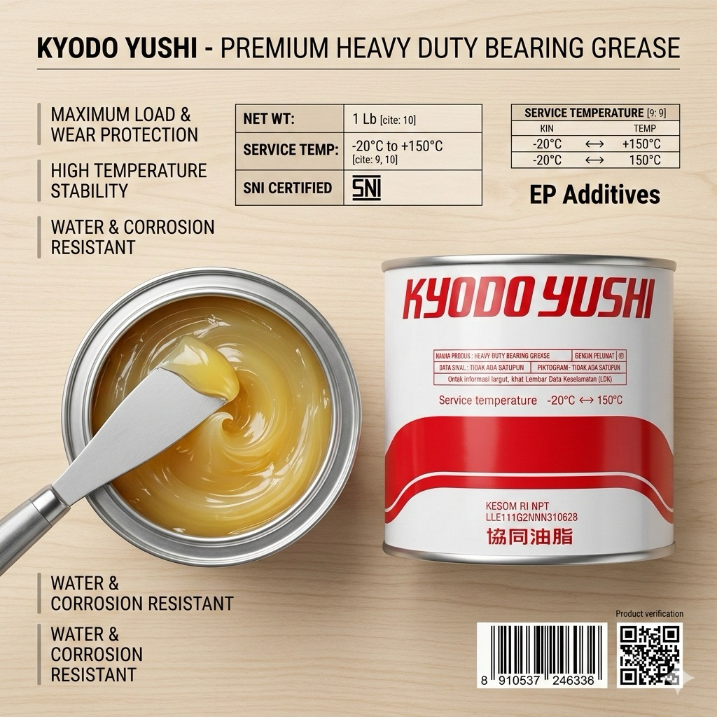KYODO YUSHI – Premium Heavy Duty Bearing Grease (1 Lb)