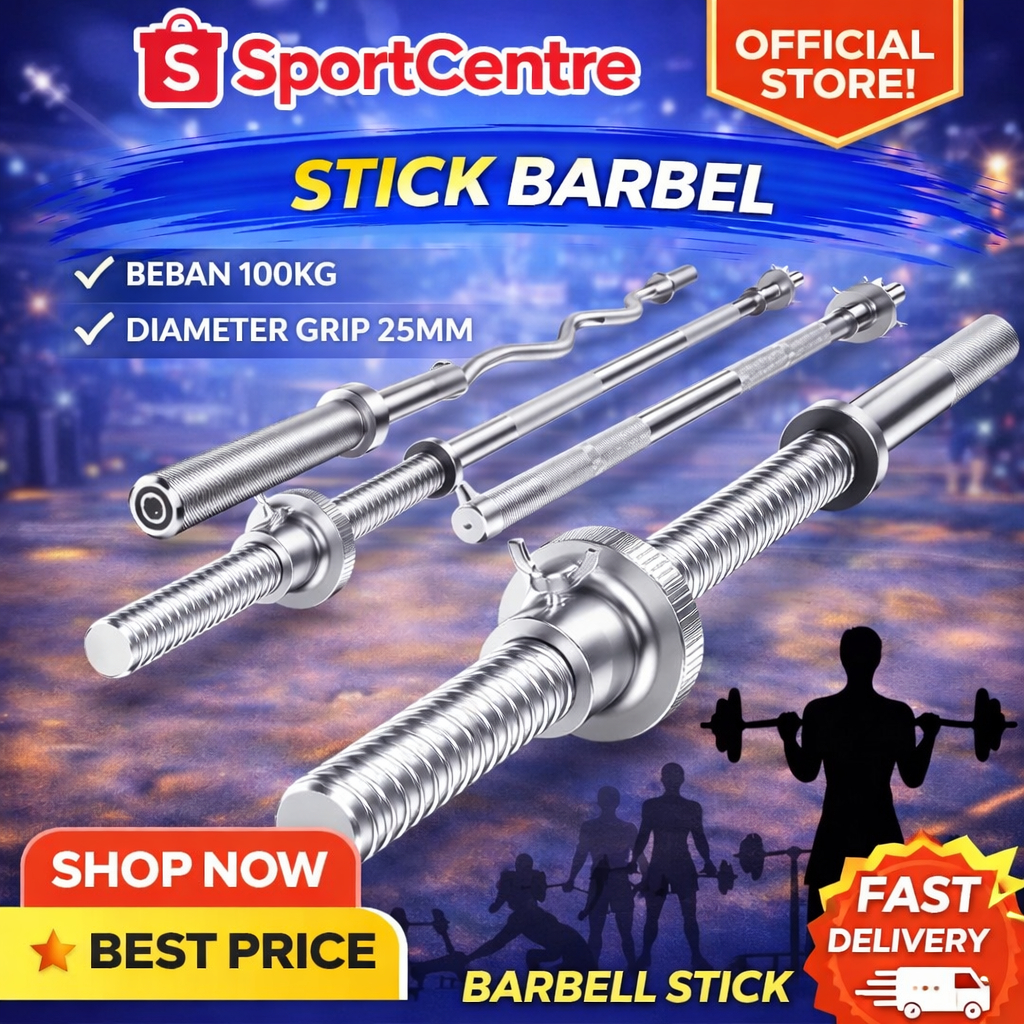POTENCE Barbel Stick Stik Barbell Stick Straight Bar Stick Barbell Crossfit barbel Stik Lubang 5cm p