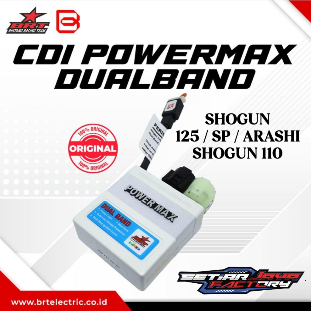 CDI BRT POWERMAX SHOGUN 125 SP ARASHI - SHOGUN KEBO 110 - SMASH 110 TIPE DUALBAND TR - HYPER BAND OR