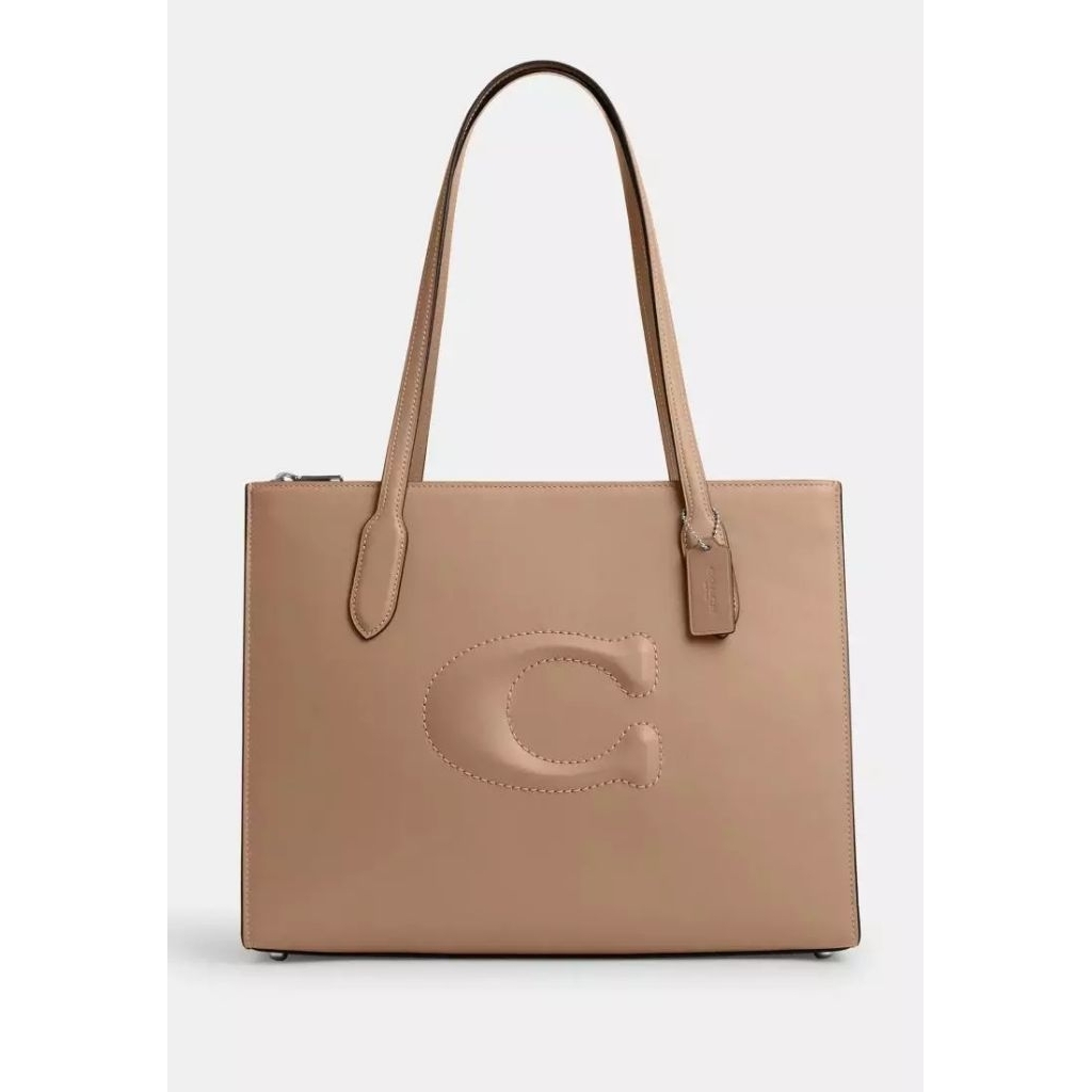 Coach Nina Tote Bag Large Taupe ORIGINAL AUTHENTIC 100% BISA NEGO