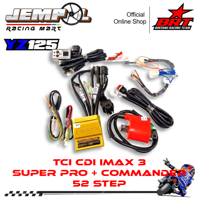 BRT TCI CDI IMAX 3 Super Pro + Commander 52 Step Yamaha YZ 125 DC