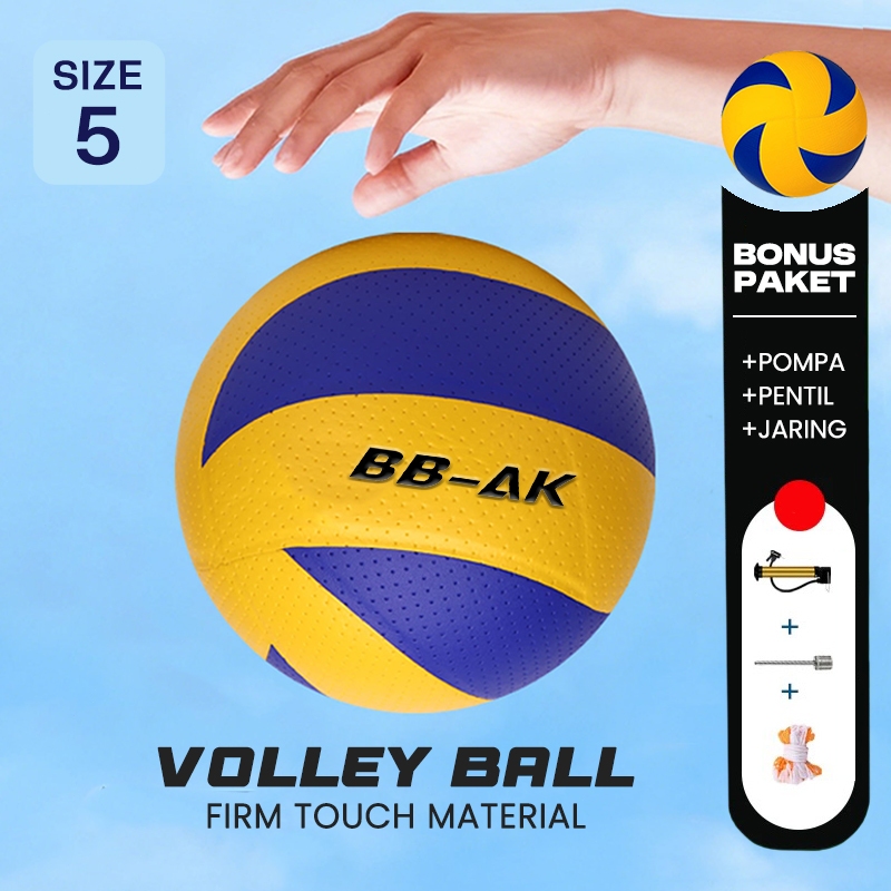 Bola Voli/Bola Volly/Ball Volley Terlaris Bola Voli Kulit Sintetis Anti Licin FIVB Approved Gratis P