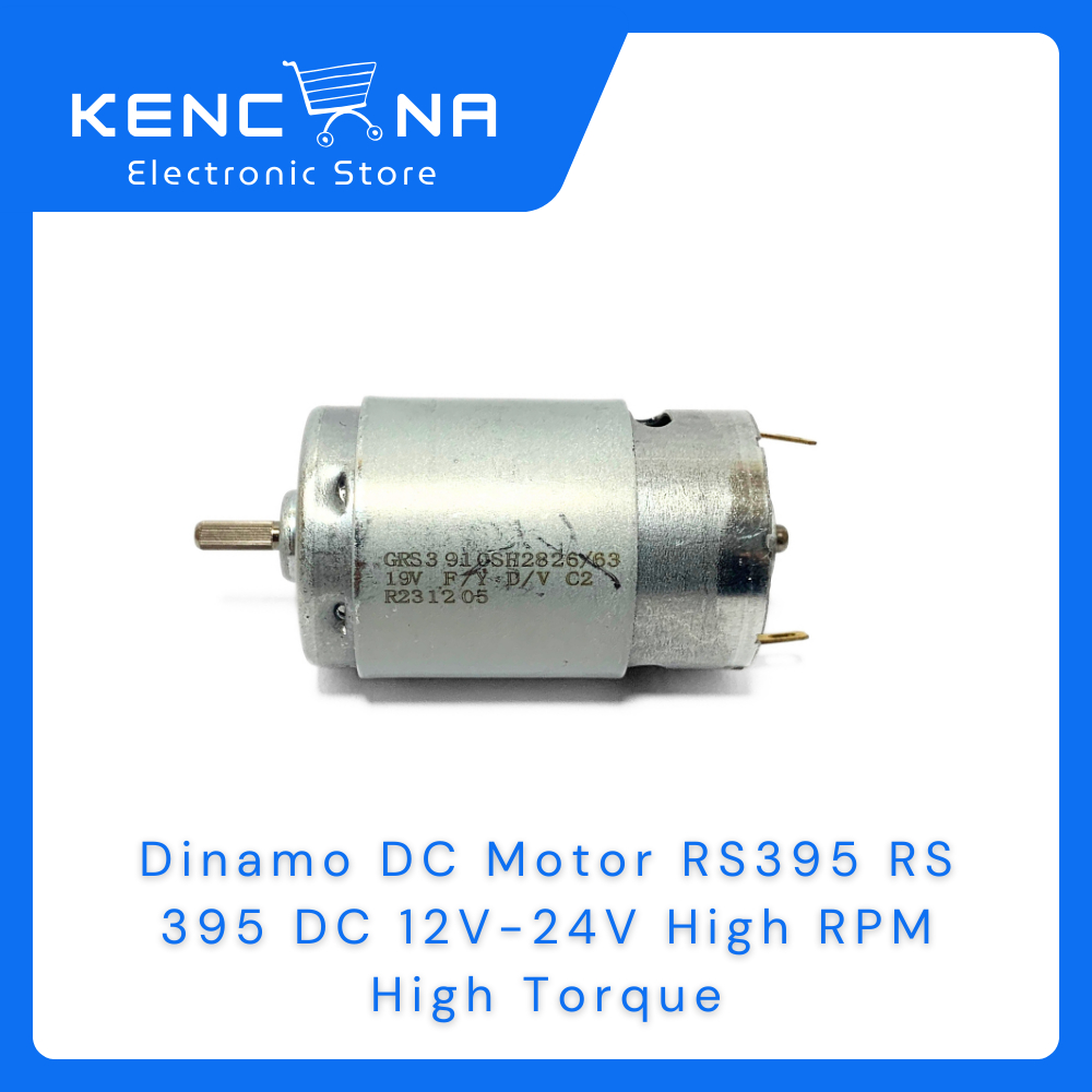 Dinamo DC Motor RS395 RS 395 DC 12V-24V High RPM High Torque