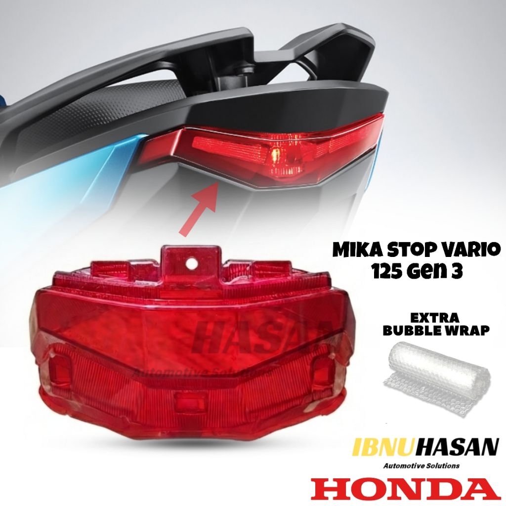 MIKA LAMPU STOP BELAKANG VARIO 125 GEN 3 ORIGINAL KACA LAMPU BELAKANG NEW VARIO 125 2026