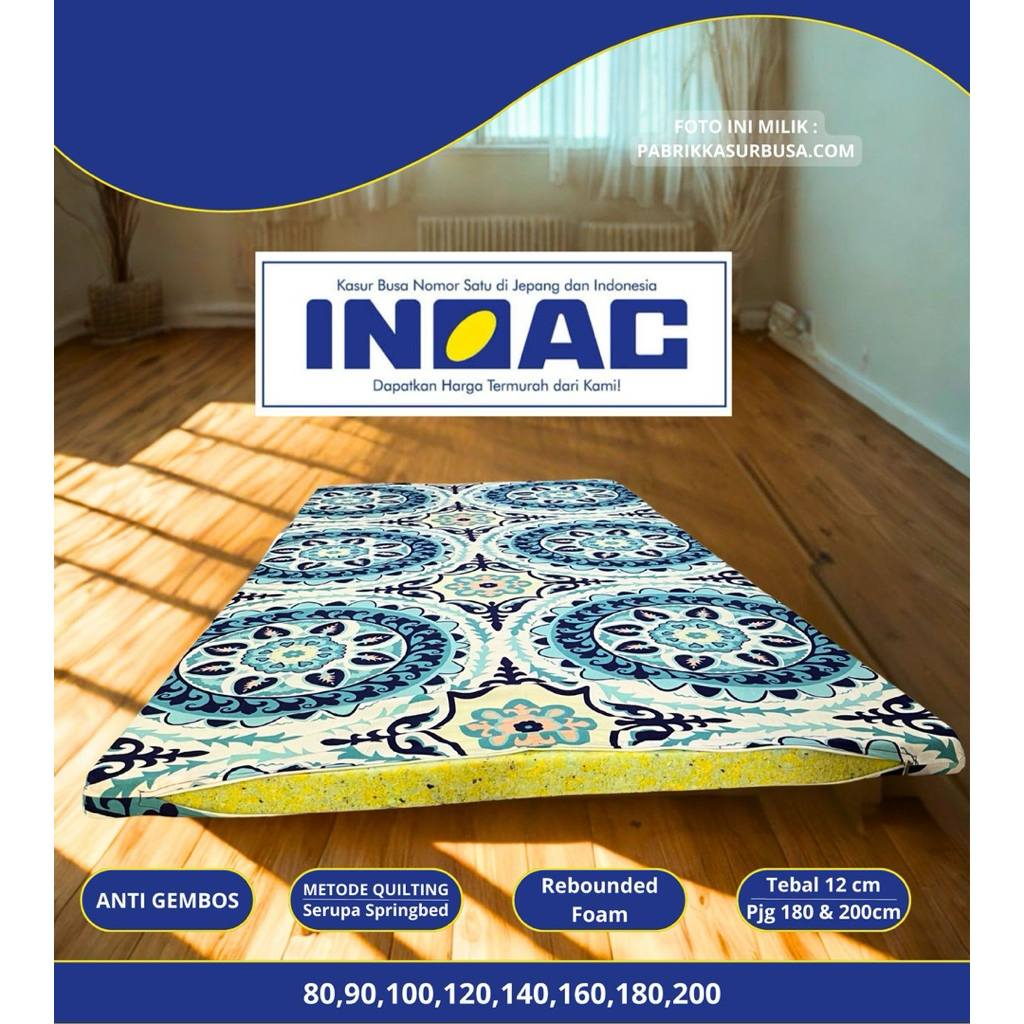 Kasur Busa inoac Rebonded 90x180x5 / 90x200x5 Kasur Lantai Inoac / Kasur Lipat Inoac Busa ANTI GEMBO