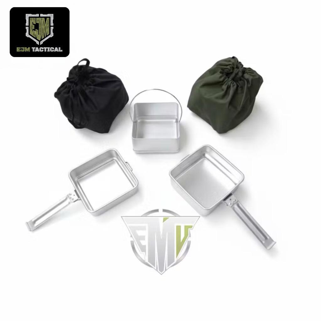NESTING KOTAK TNI -  ALAT MASAK CAMPING - COOKING SET KOTAK - NESTING TNI