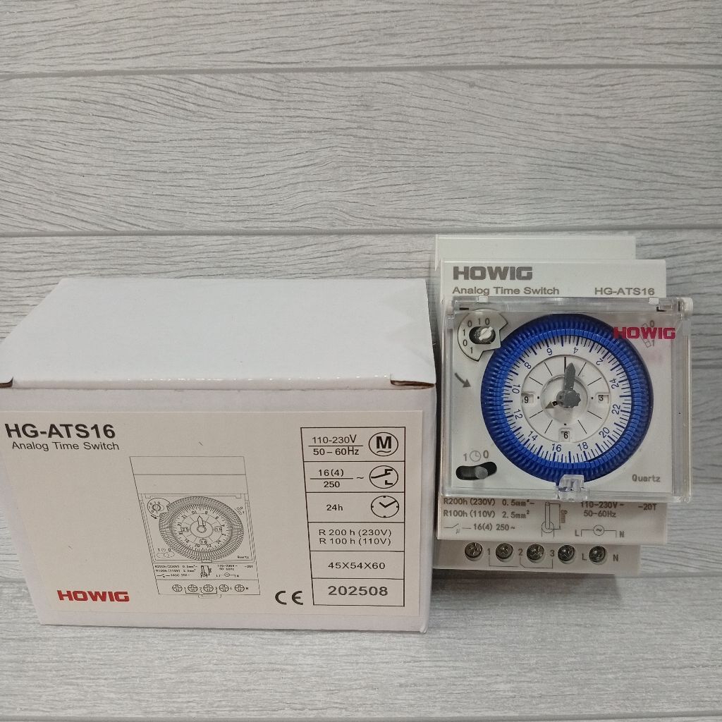 Howig Timer Analog 24Hours HG-ATS16 Analog Time Switch Analog