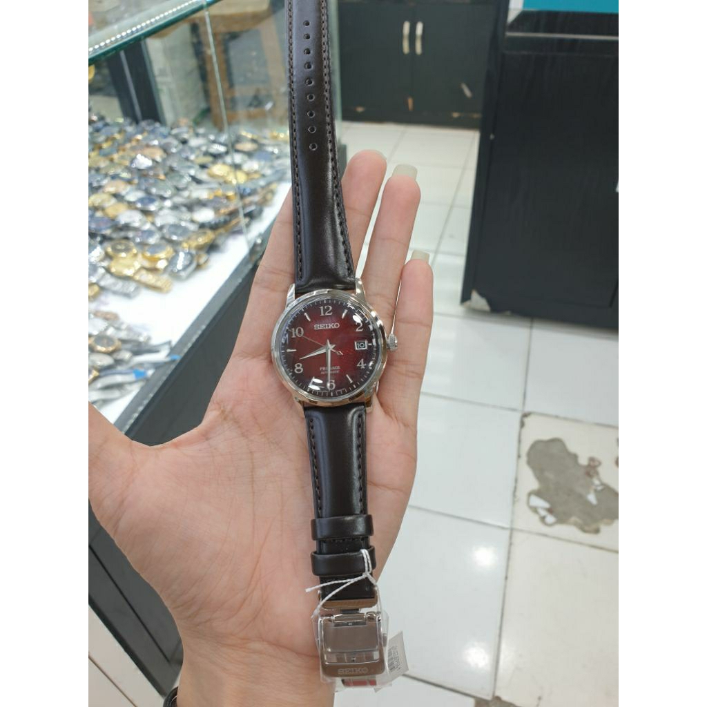 JAM TANGAN PRIA SEIKO AUTOMATIC SRPE45J1/SRPE43J1/SRPE41J1 Cotail Mojito Green Tali Kulit