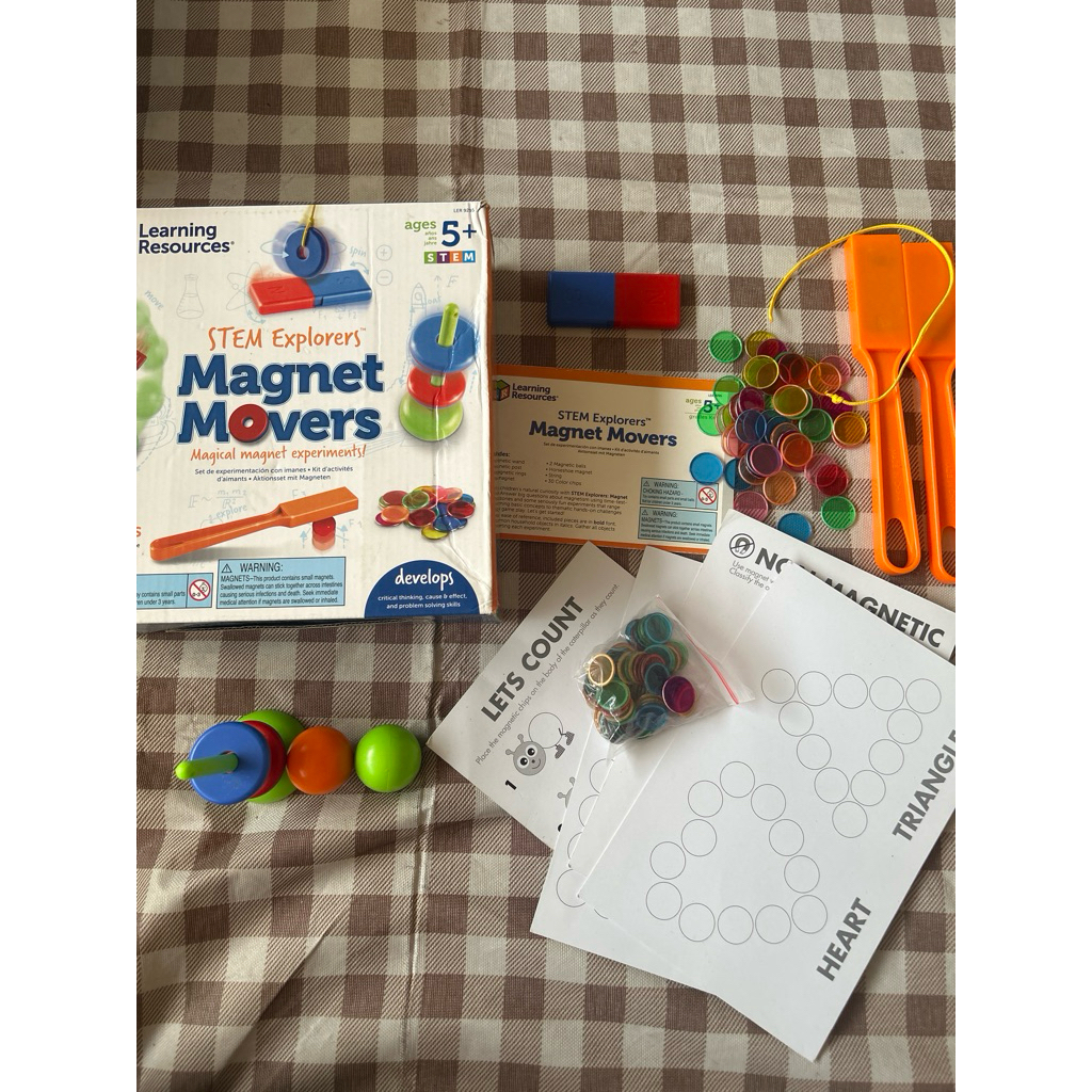preloved mainan edukasi learning resources magnet movers