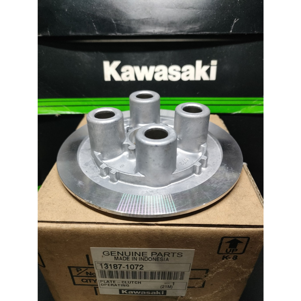 13187-1072PLATE-CLUTCH OPERATINGKR150 - RUMAH KOPLING 4 KAKI -KAWASAKI ORIGINAL SPAREPARTS