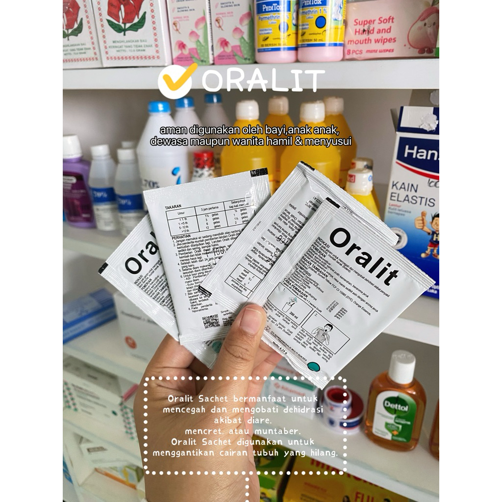 Oralit 1 Sachet - Serbuk Elektrolit untuk Atasi Dehidrasi Anak