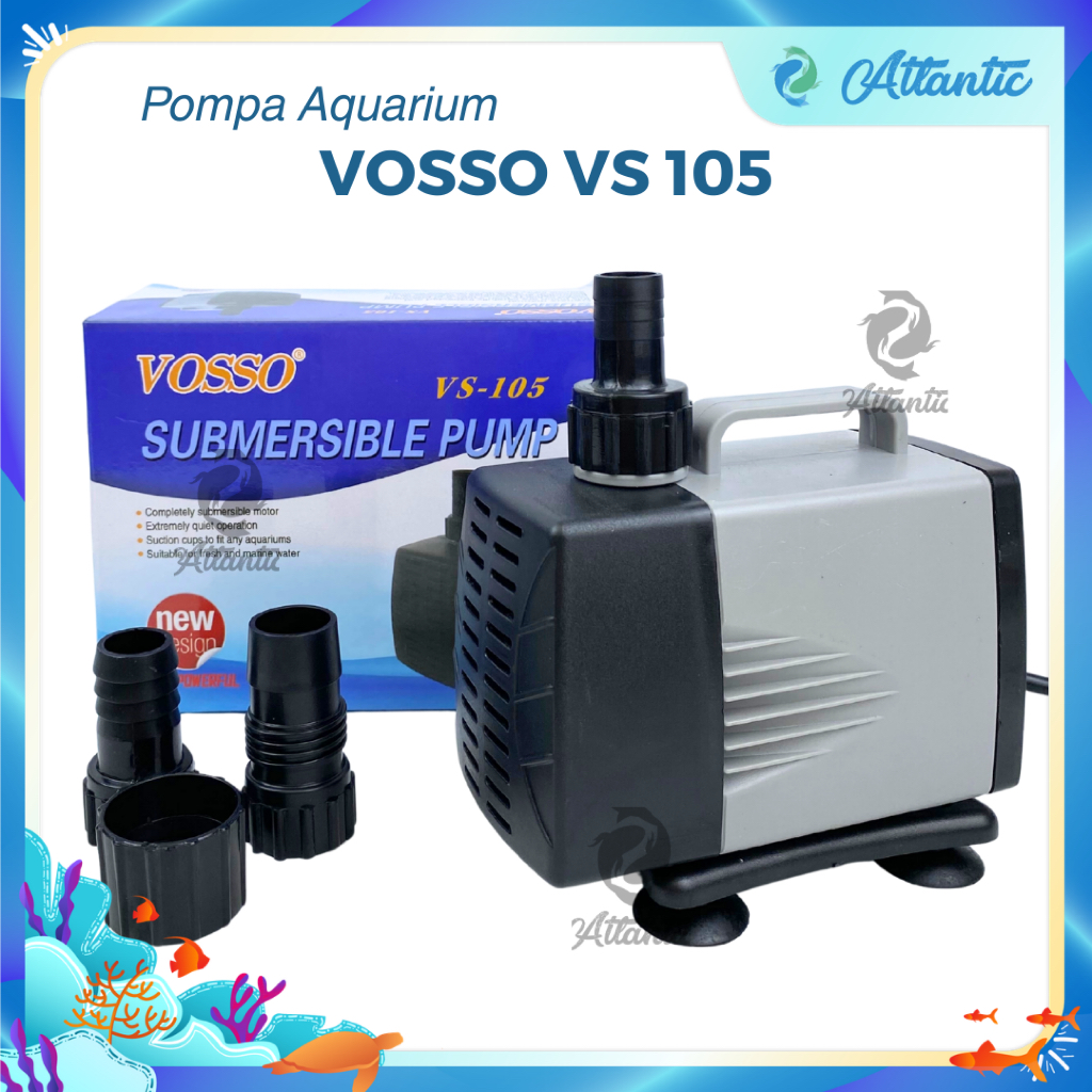 Pompa Celup Aquarium Kolam 3000Lph Vosso VS 105
