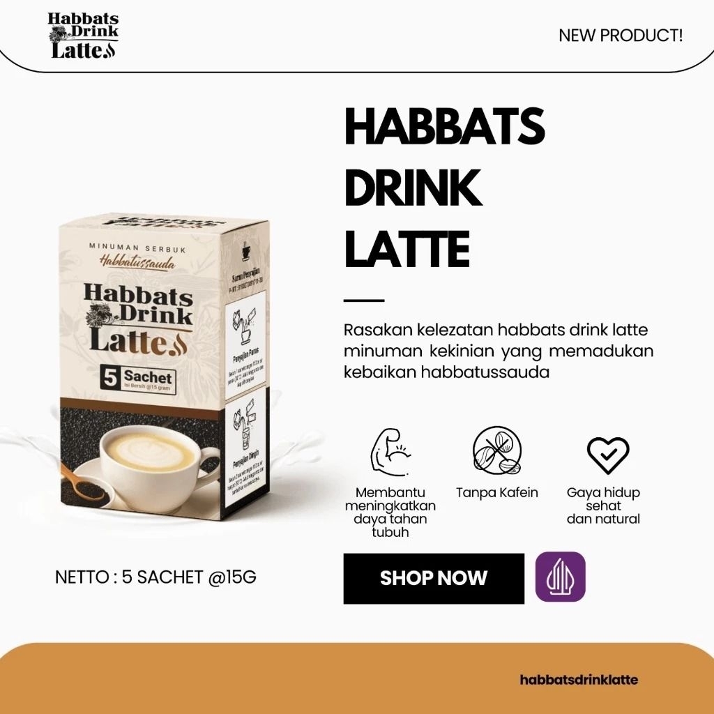 Habbats Drink Latte - Nikmatnya Sehat Tanpa Kafein