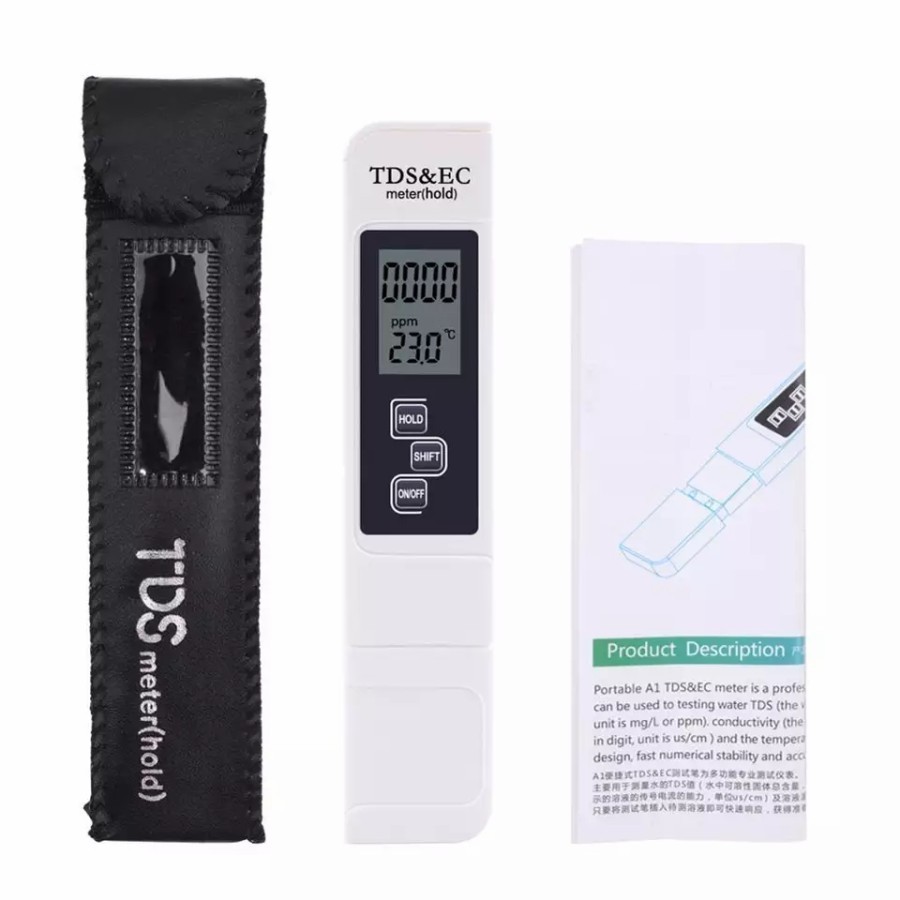 MH - TDS Meter 3in1 TDS/EC/Temperatur Alat Ukur Kadar Air Hidroponik TDS EC