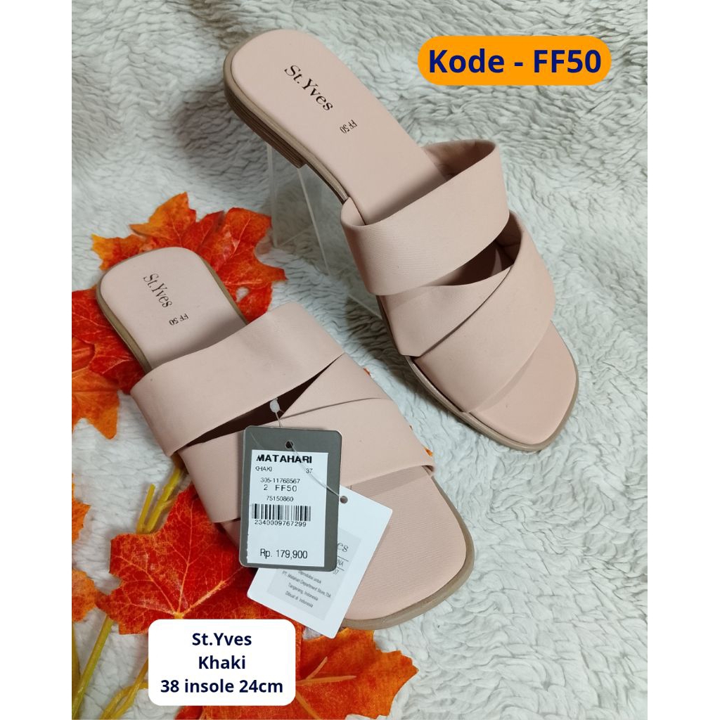 sandal wanita styves kode FF50 Khaki