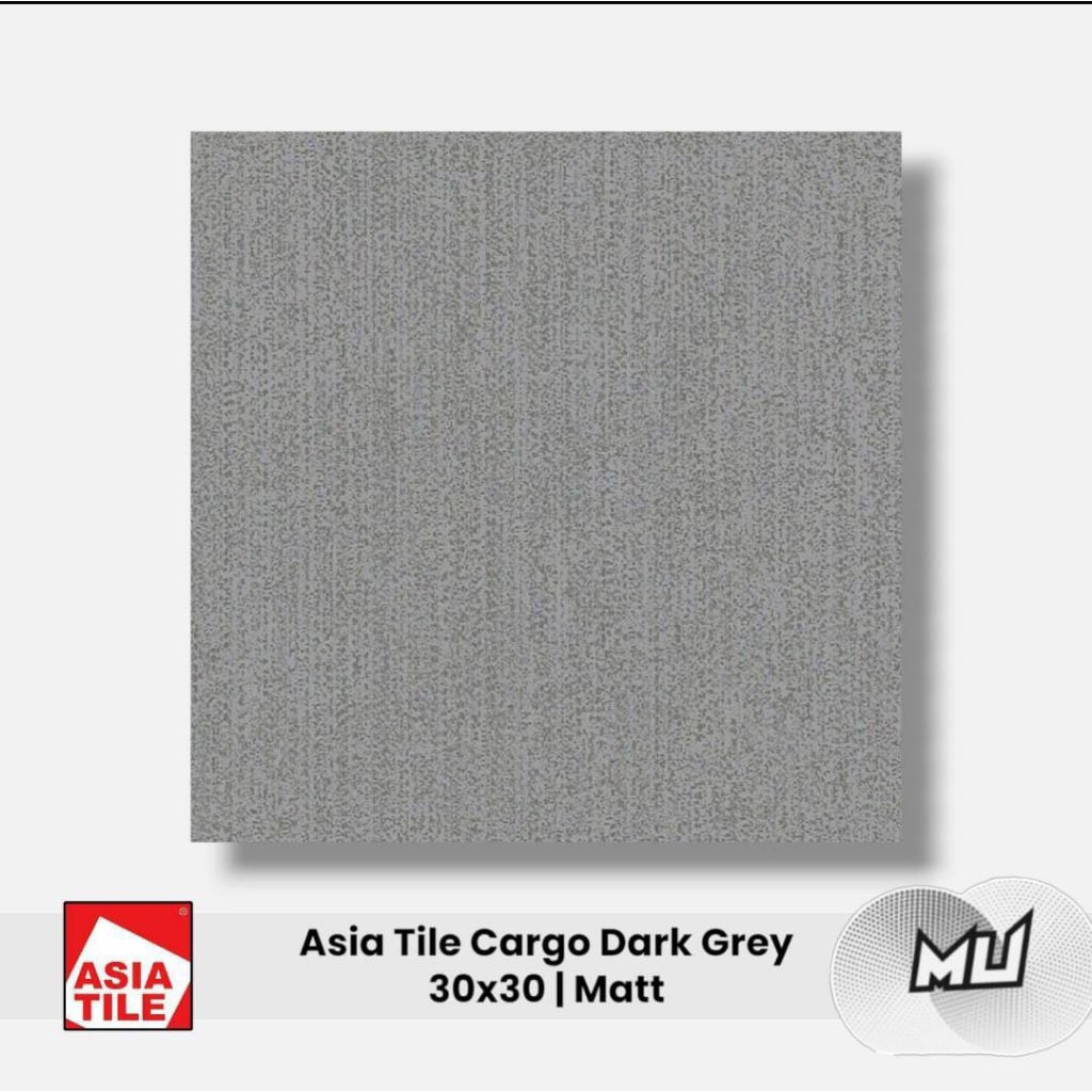 keramik lantai Asia tile 30x30 Cargo dark grey matte