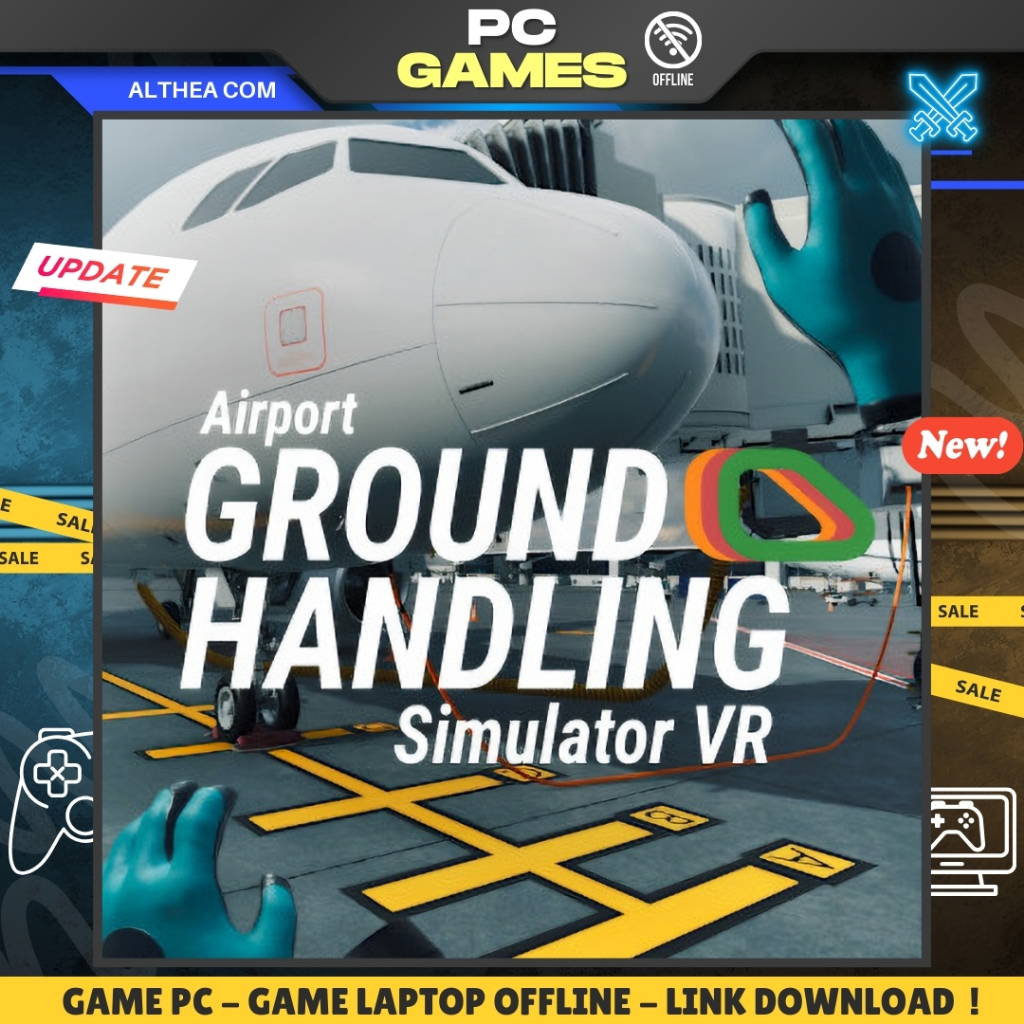 AIRPORT GROUND HANDLING SIMULATOR VR - VR - SIMULATION - MANAGEMENT - GAME PC / LAPTOP - OFFLINE