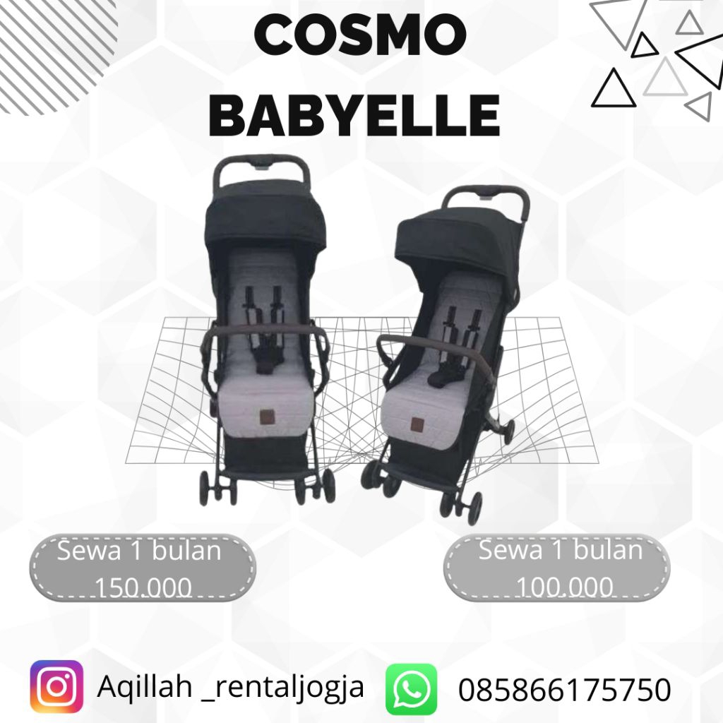 sewa stroller cosmo babyelle hanya disewakan dijogja