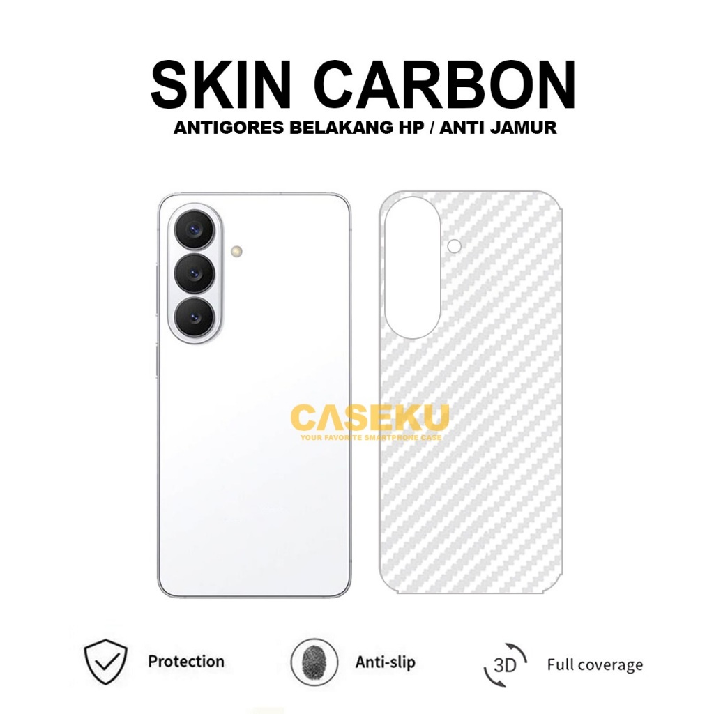 Samsung S26 Samsung S26 Plus Samsung S26 Ultra Skin Carbon Garskin Anti Gores Belakang Samsung S26 S