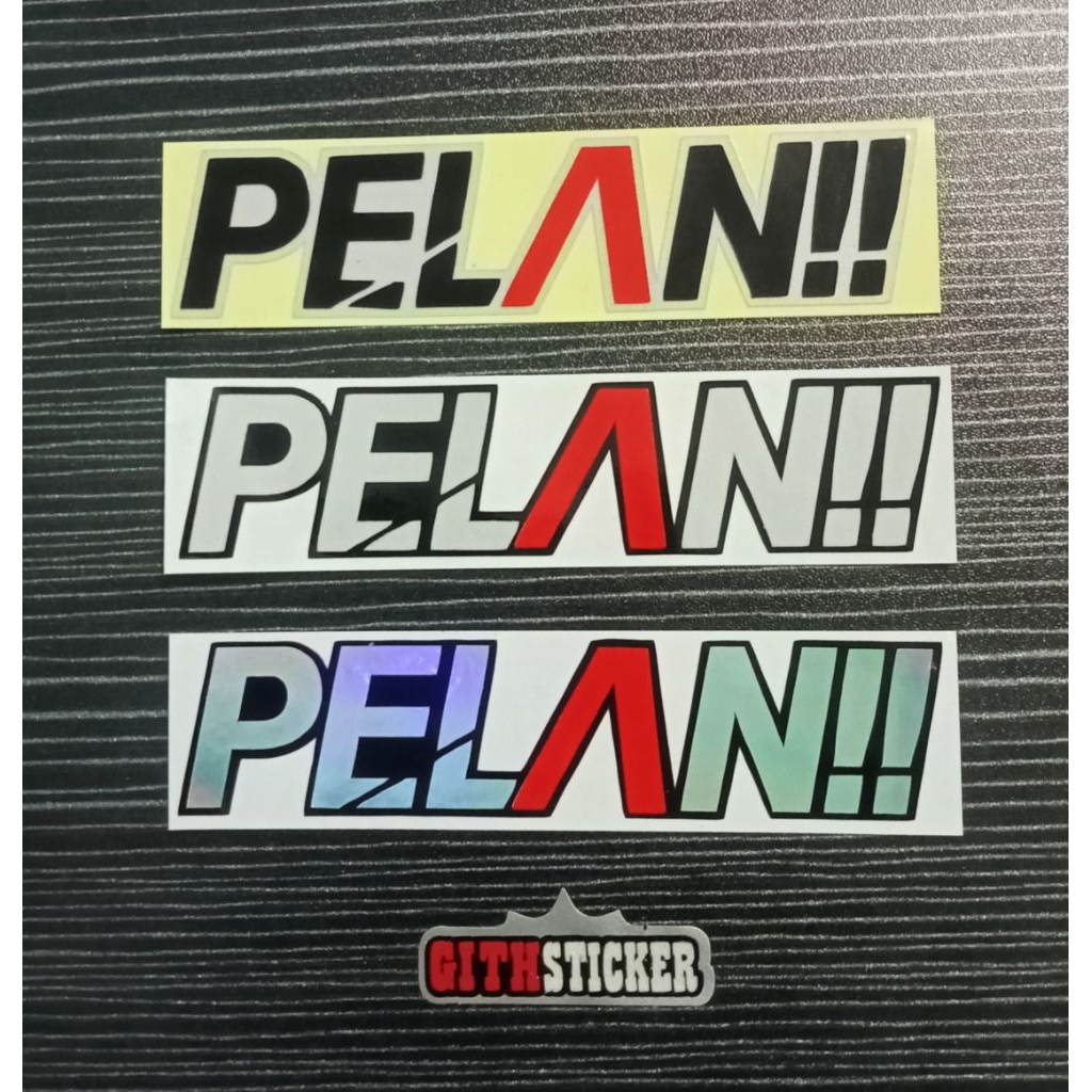 Sticker Stiker Pelan Cutting Motor