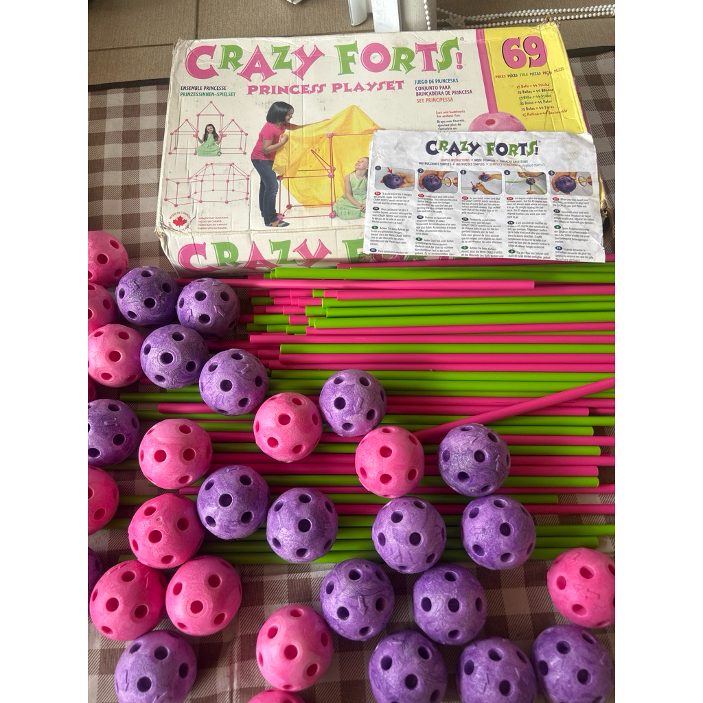 preloved mainan tenda anak crazy forts