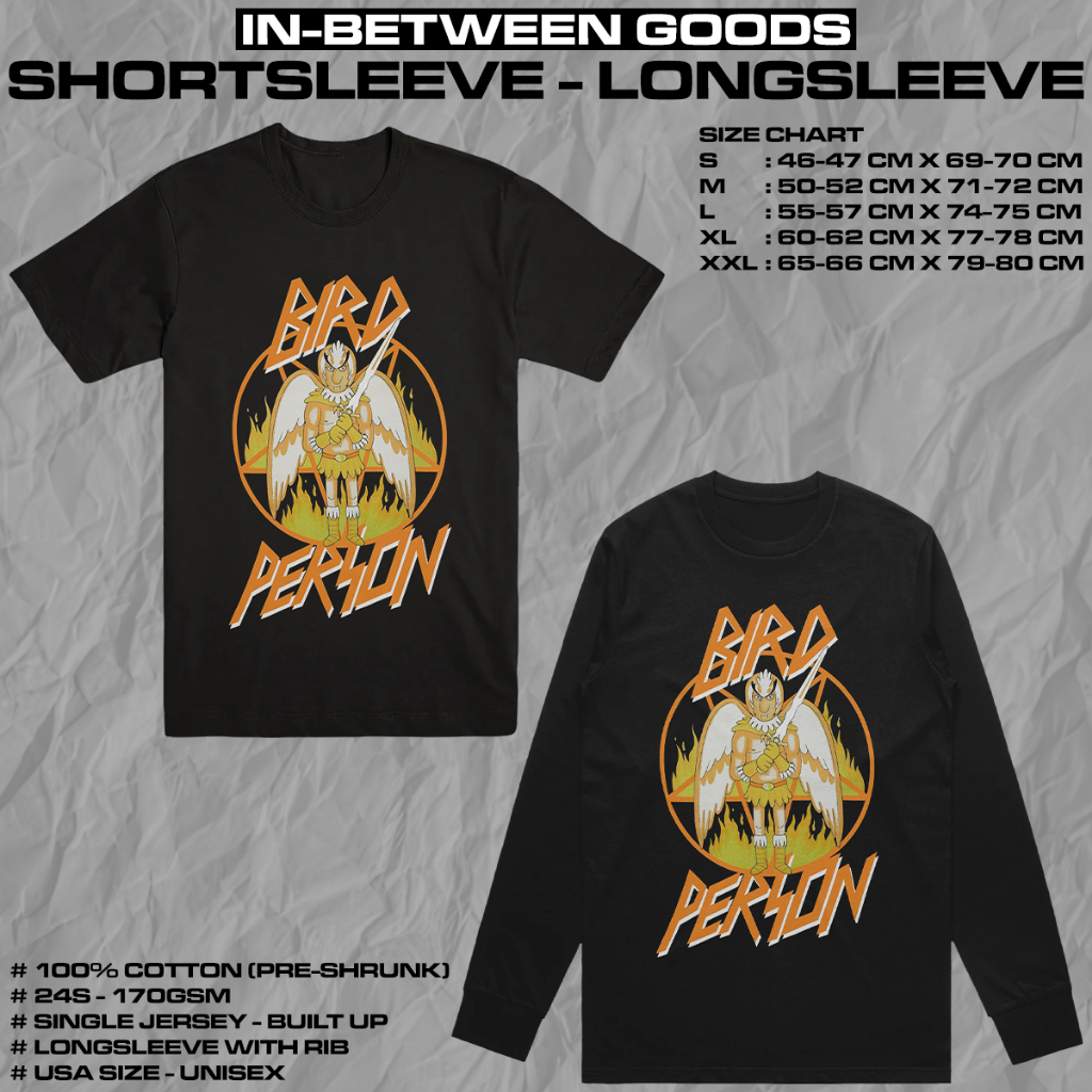 RICK AND MORTY - BIRD PERSON | T-SHIRT | LONGSLEEVE | ADVENTURE | CARTOON MERCH