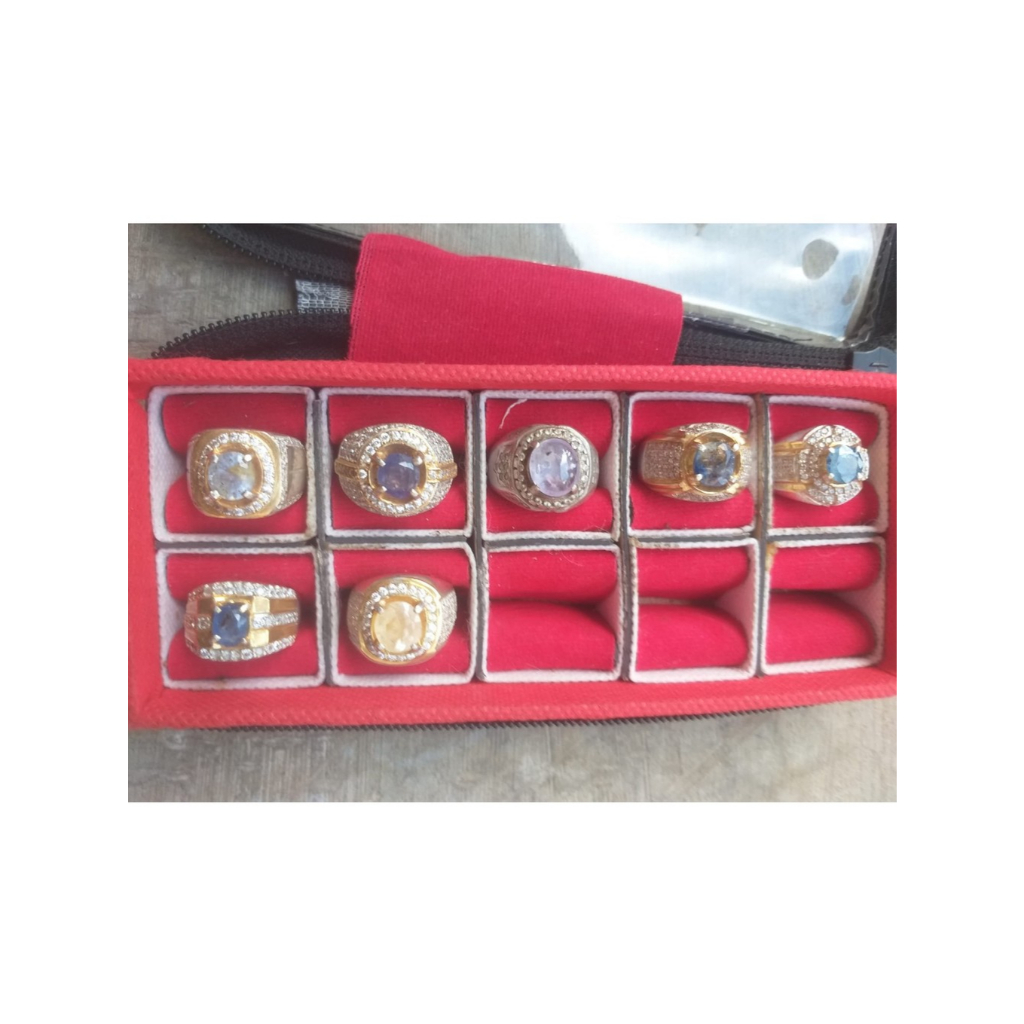 Cincin Sapphire Iket Perak/Batu Safir/Blue Safir/Blue Sapphire/Yellow Safir/Yellow Sapphire/