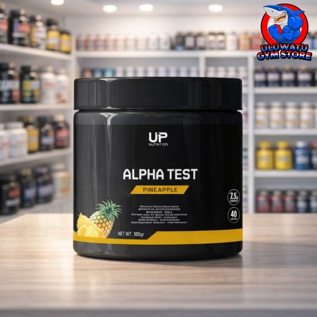 UP Nutrition ALPHA TEST 40 Serving Natural Testo Booster With Tongkat Ali Boron Tribulus BPOM