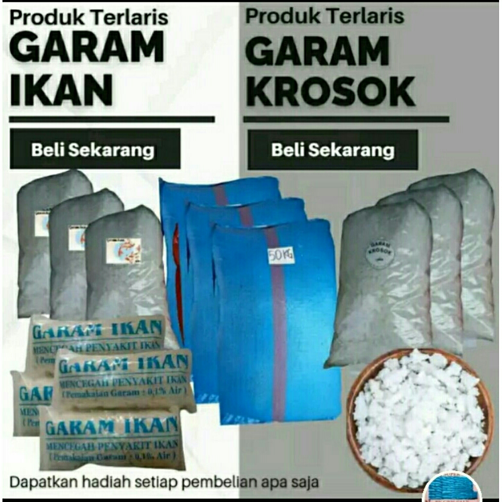 Garam Kasar beryoudium 1kg Harga Grosir murah Promo besar Fedeoriz