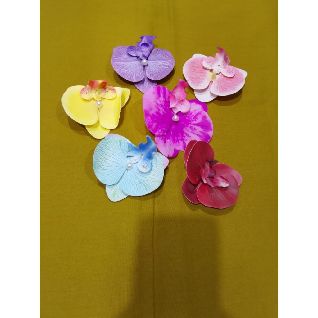 jepit bunga angrek/riasan rambut/rias sanggul