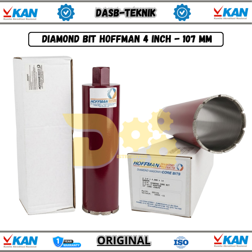 Mata Bor Diamond Bit Hoffman 107 mm - Diamond bit 107mm -  core bit hoffman 4inch - core bit hoffman