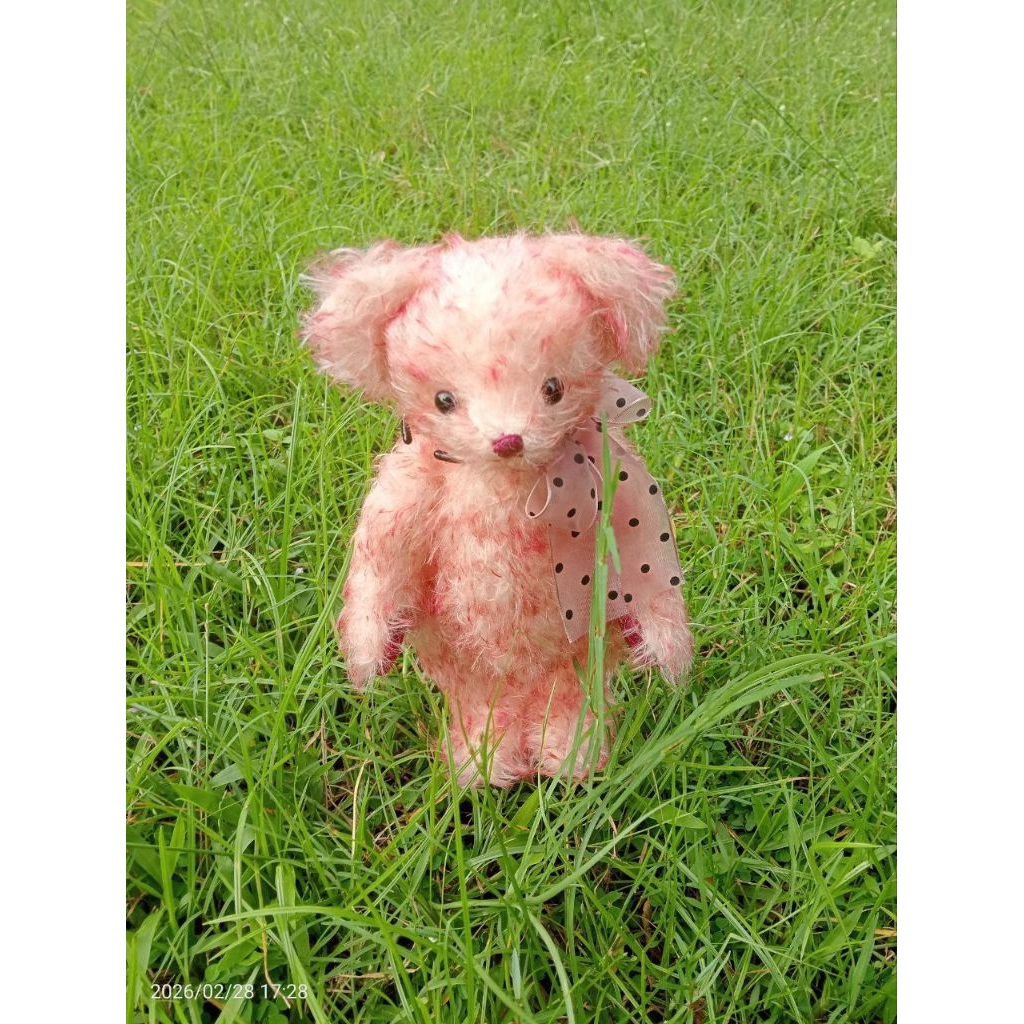 Boneka Teddy bear mohair handmade jpn ( BC DESKRIPSI )