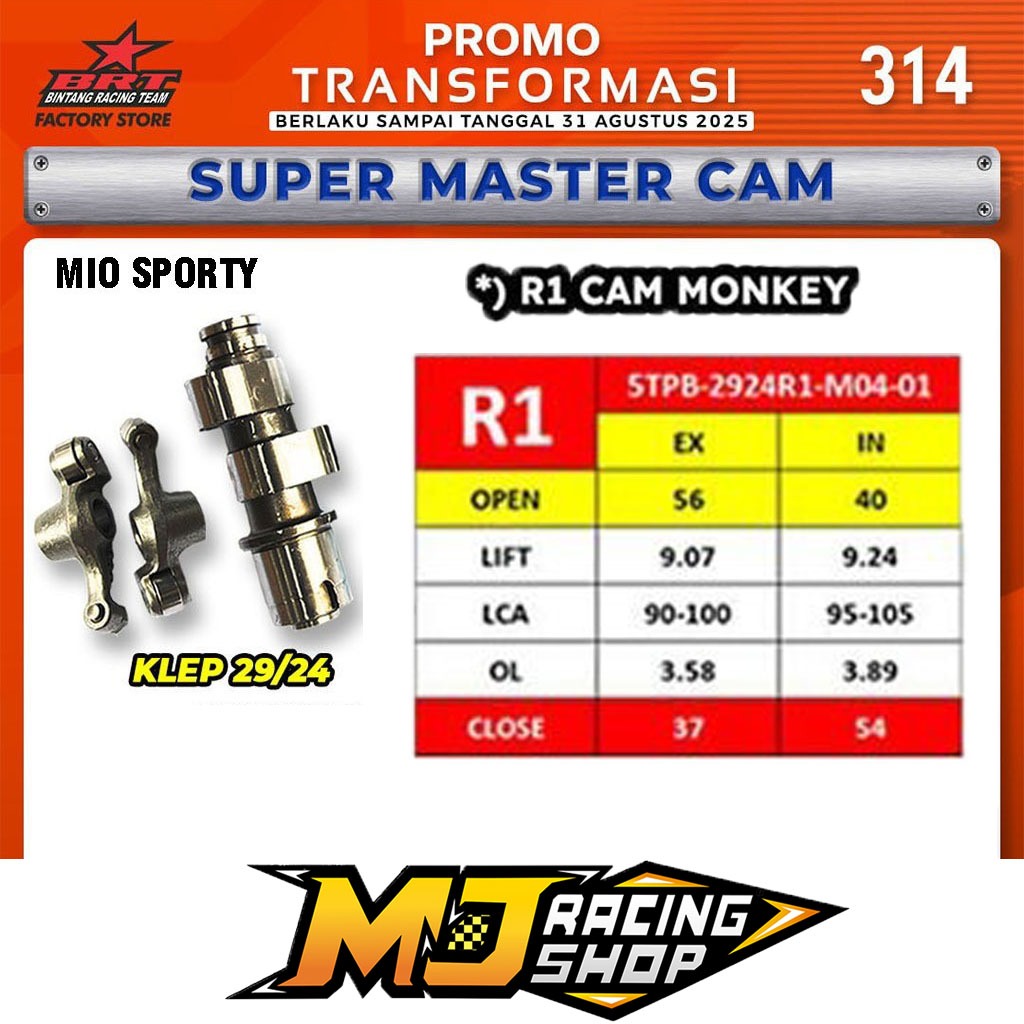 NOKEN AS BRT MIO OLD NEW SOUL SPORTY NOUVO Z / VEGA ZR / JUPITER Z NEW 115 TIPE R KLEP 29 24 TIPE R1