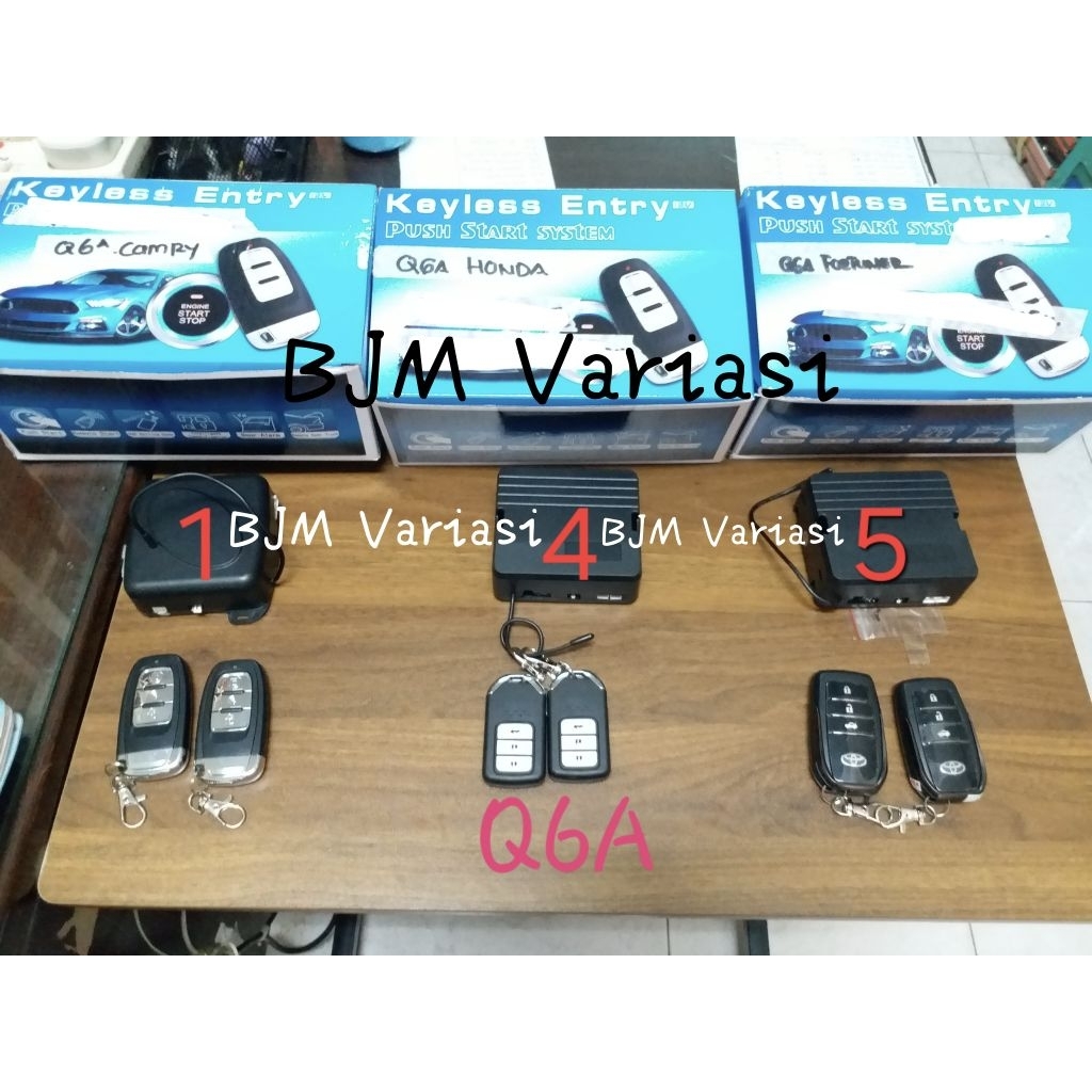 Alarm Engine Start Keyless Mobil (Komplit)
