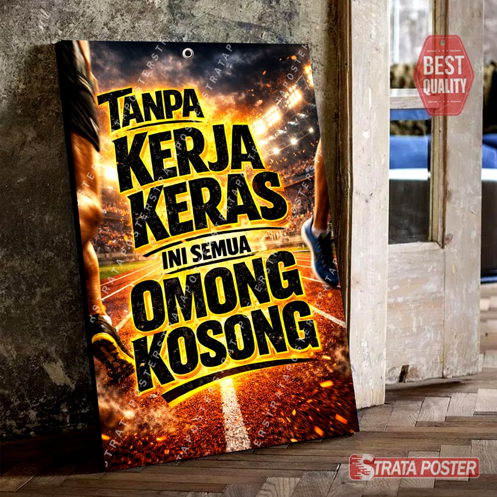 Hiasan dinding Motivasi Poster Kamar Cowok
