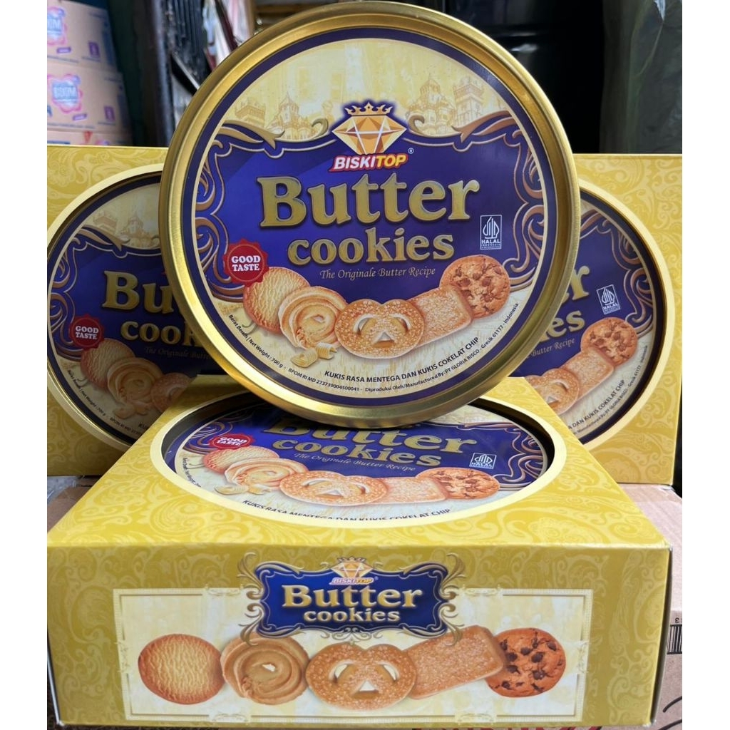 BISKITOP BUTTER COOKIES KALENG EXCLUSIVE KARTONAN