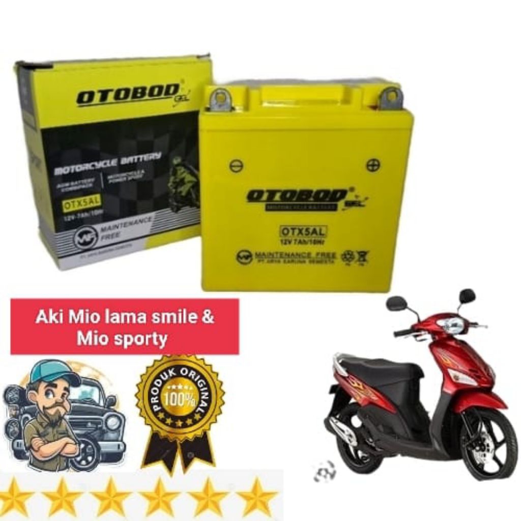 Aki motor Honda Supra x lama,Astrea Grand, Supra fit, Otobod GM5Z-3B Aki kering