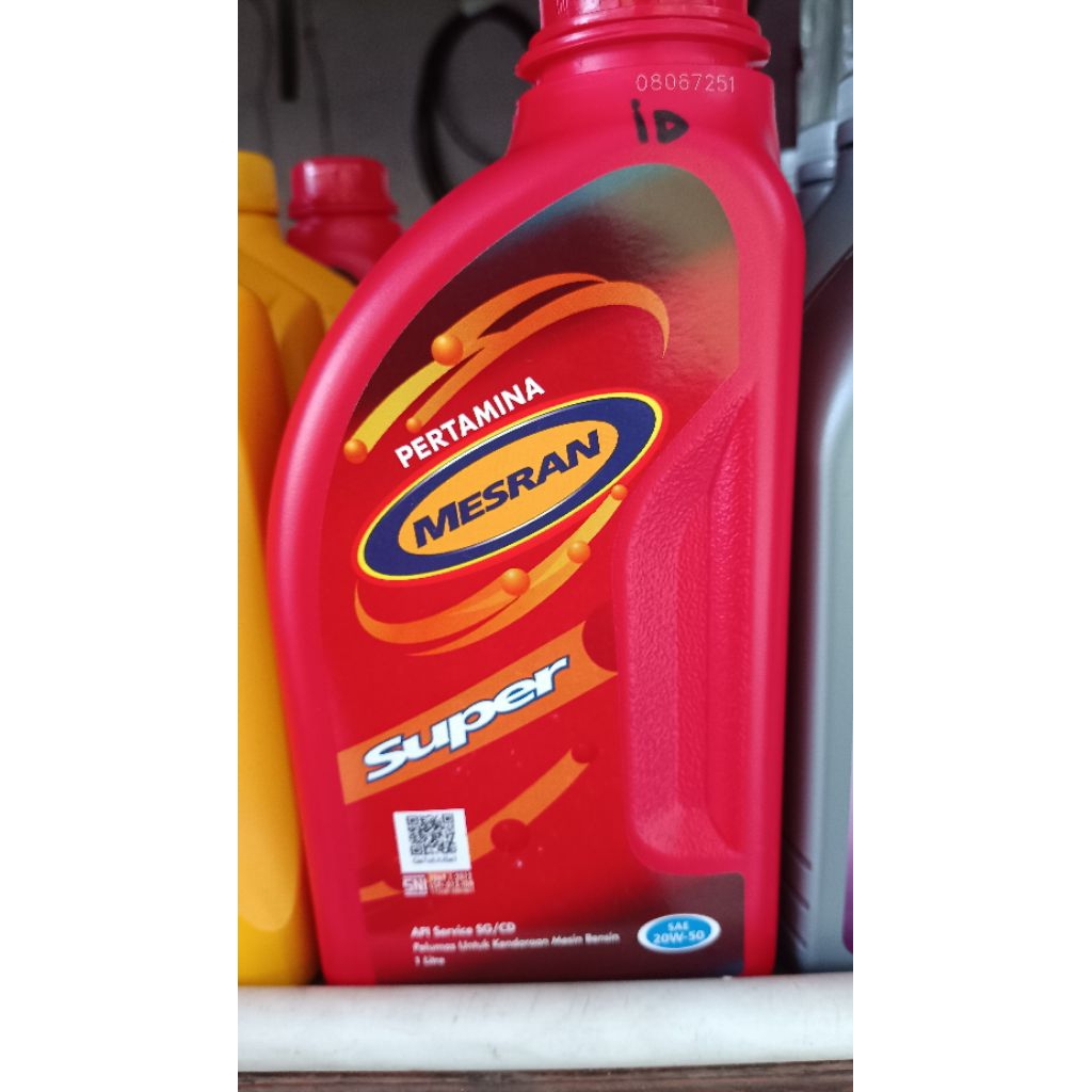 Oli Mesin Pertamina Mesran Super 1 Liter original