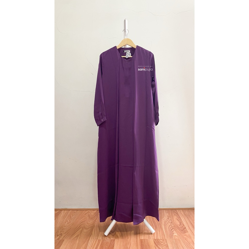 [NEW WITH TAG] Essential Dress by Pulchra Gallery - Plum - Size M / Gamis Dress Abaya
