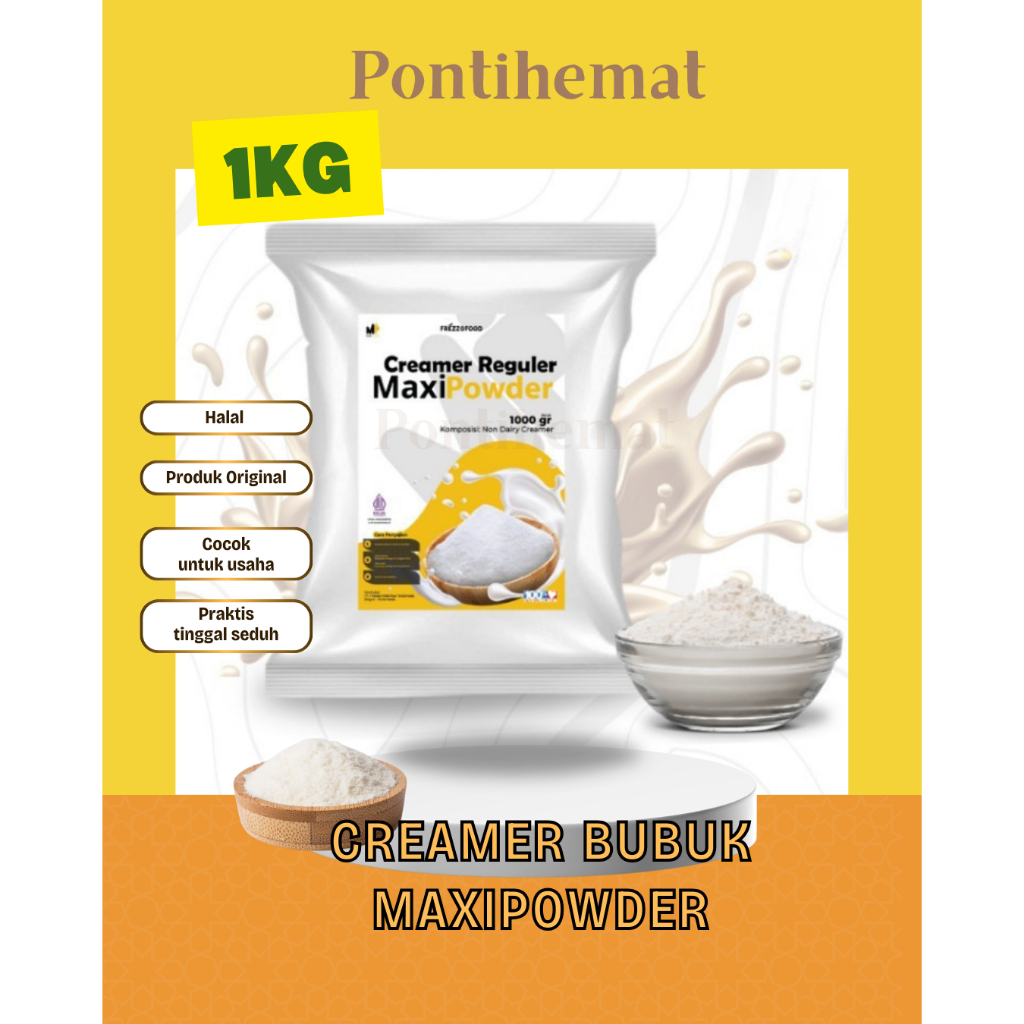 Creamer Reguler 1kg / Bubuk Creamer Reguler / Krimer Kopi / Krimer Minuman /Creamer Kopi