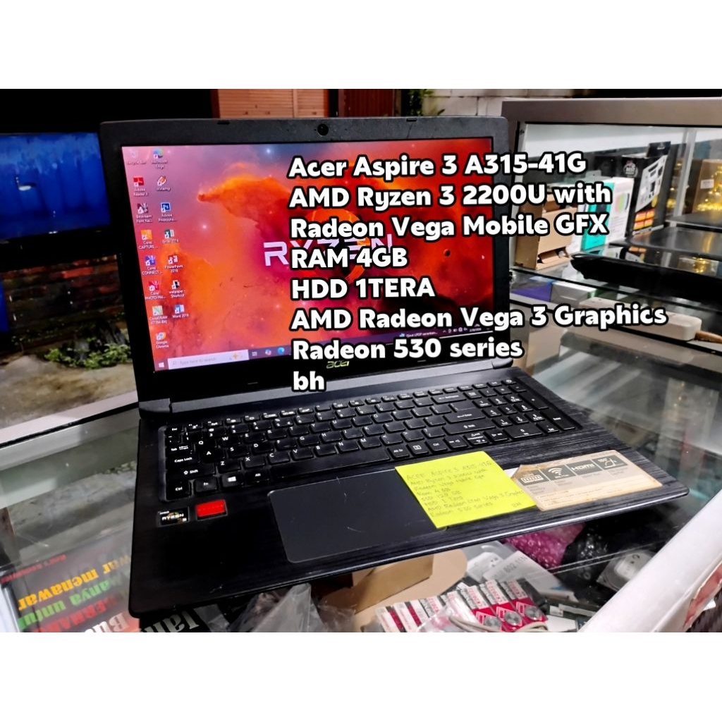 Acer Aspire 3 A315-41GAMD Ryzen 3 2200U