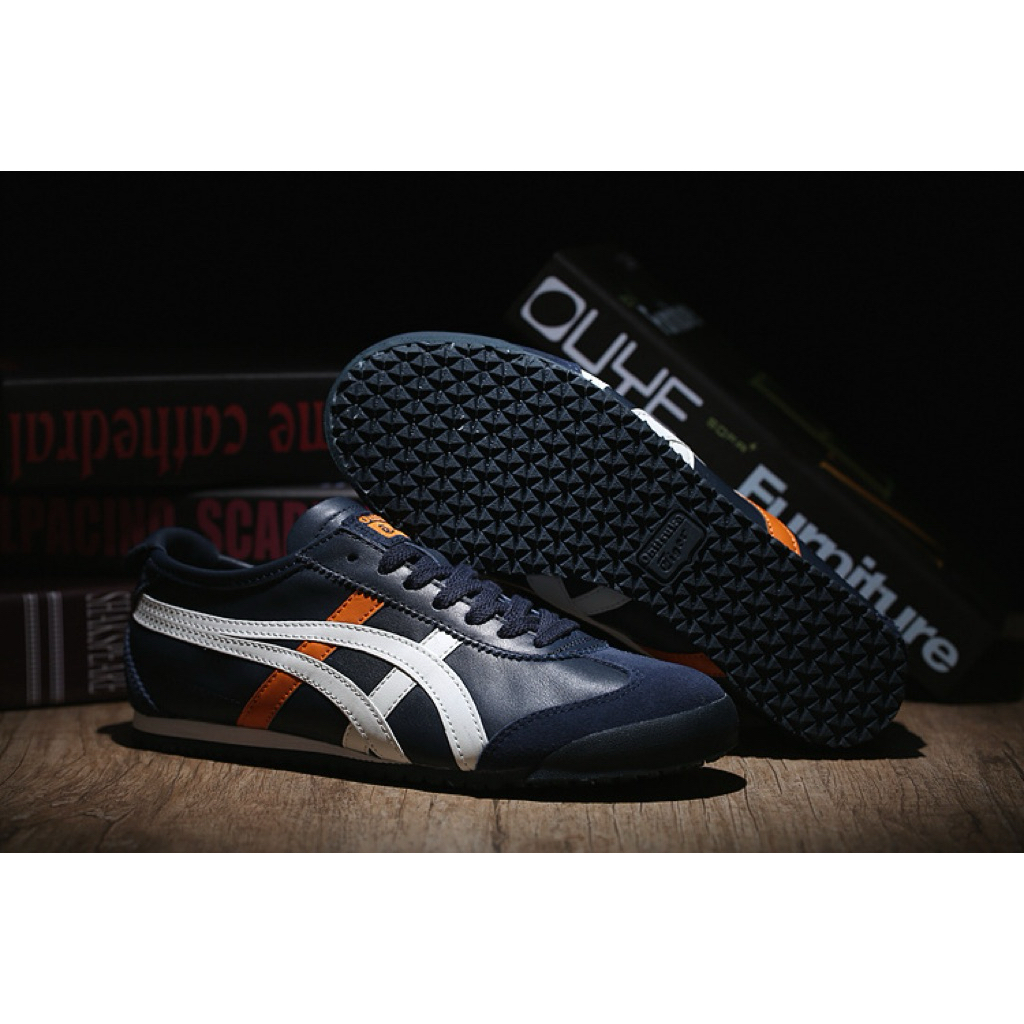 Sepatu Sneakres Onitsuka Tiger Mexico66 Navy White Orange