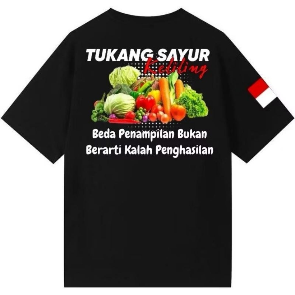 KAOS DISTRO TUKANG SAYUR KELILING//KAOS KATA KATA VIRAL MODEL TERBARU//BAHAN 100% KATUN PREMIUM
