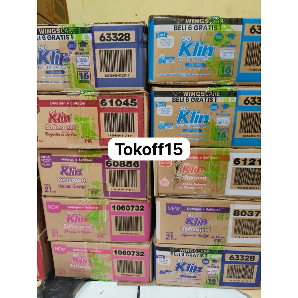 1dus soklin bubuk 43g isi 12 renceng 72 sachet