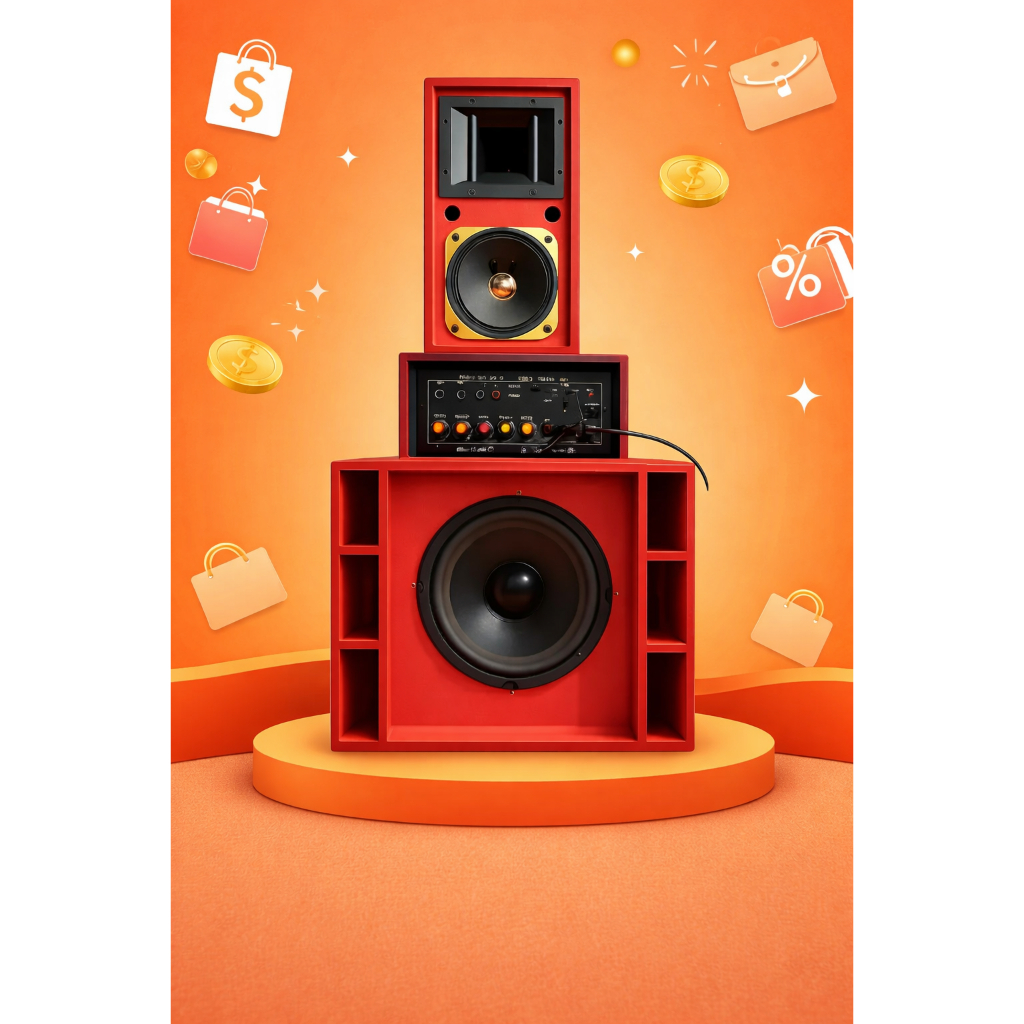 Paket Sound Miniatur SPL 6 Inch ACR Siap Bunyi Fullset Mini Sound System Bass Kencang Nendang Audio 
