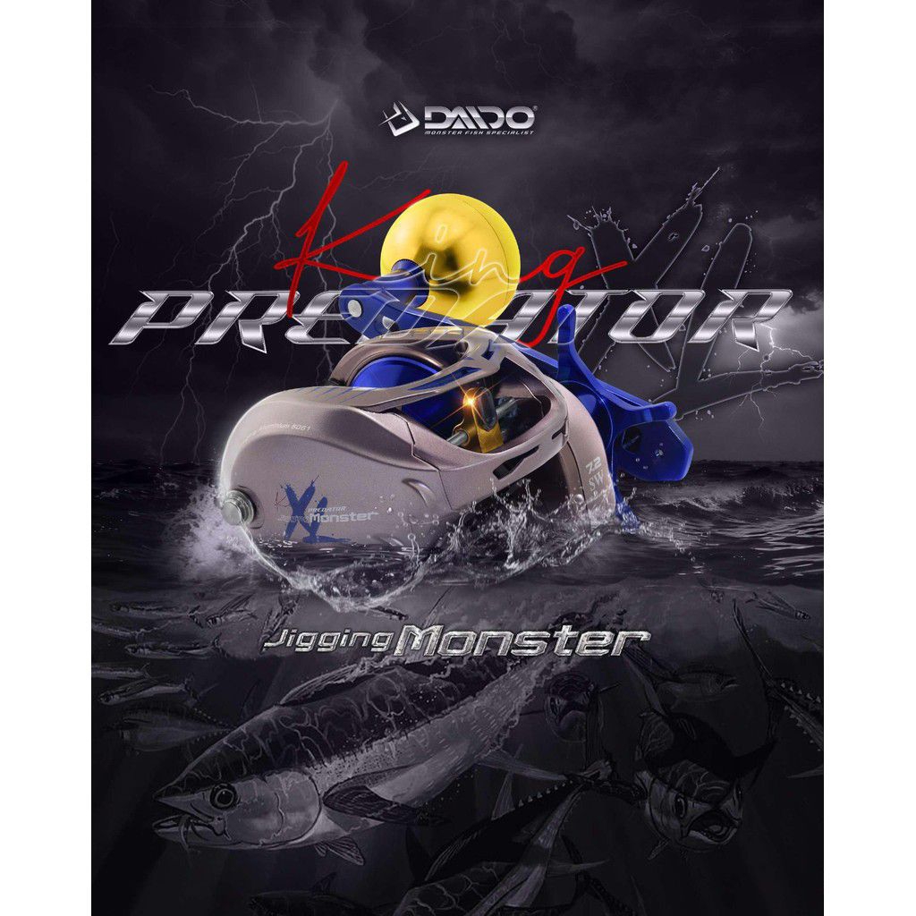REEL OVERHEAD DAIDO KING PREDATOR JIGGING MONSTER 400L