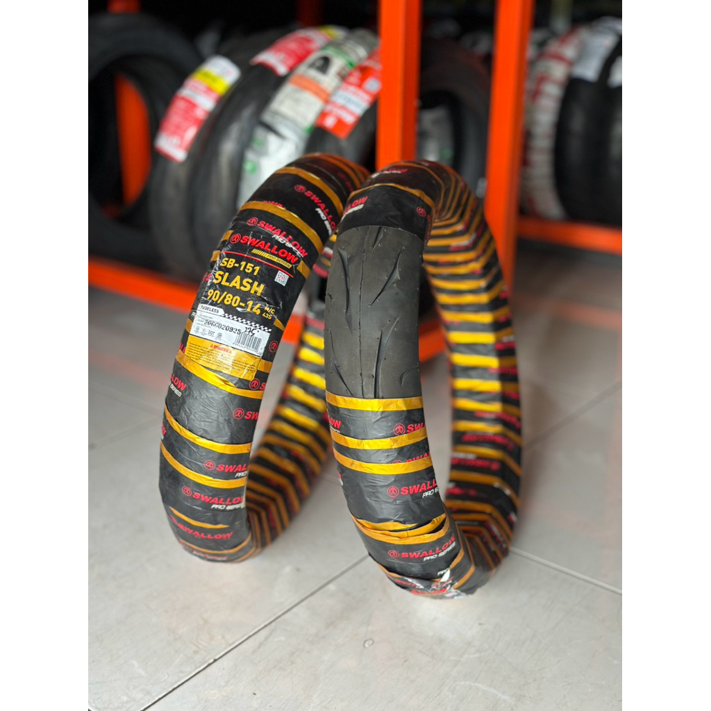 Ban Luar Motor Swallow 90/80 Soft Compound Tubeless Ring 14