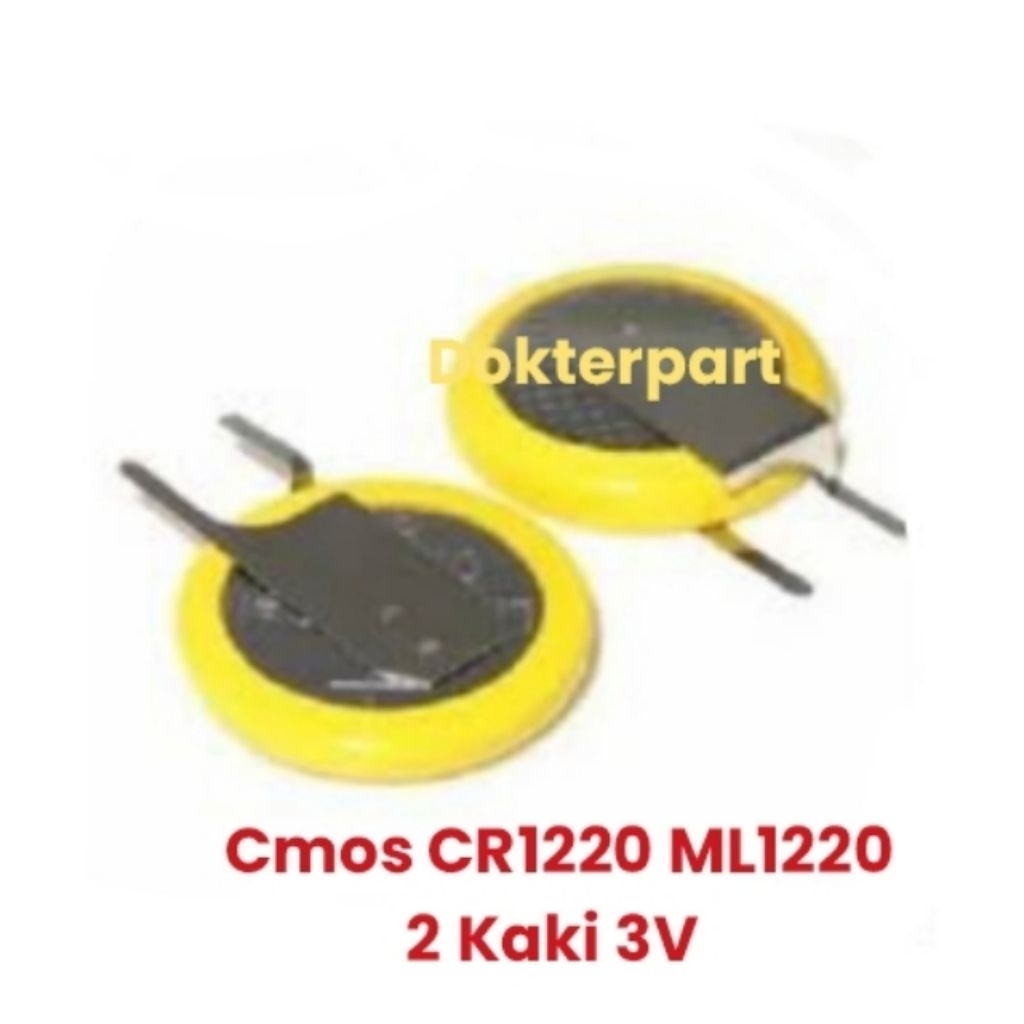 Baterai CMOS / BIOS 3v Untuk Laptop Netbook ( PIN / SMALL / CR1220 / ML1220 ) cmos kancing 2 kaki